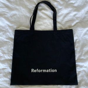REFORMATION canvas tote bag